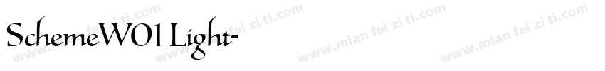 SchemeW01 Light字体转换